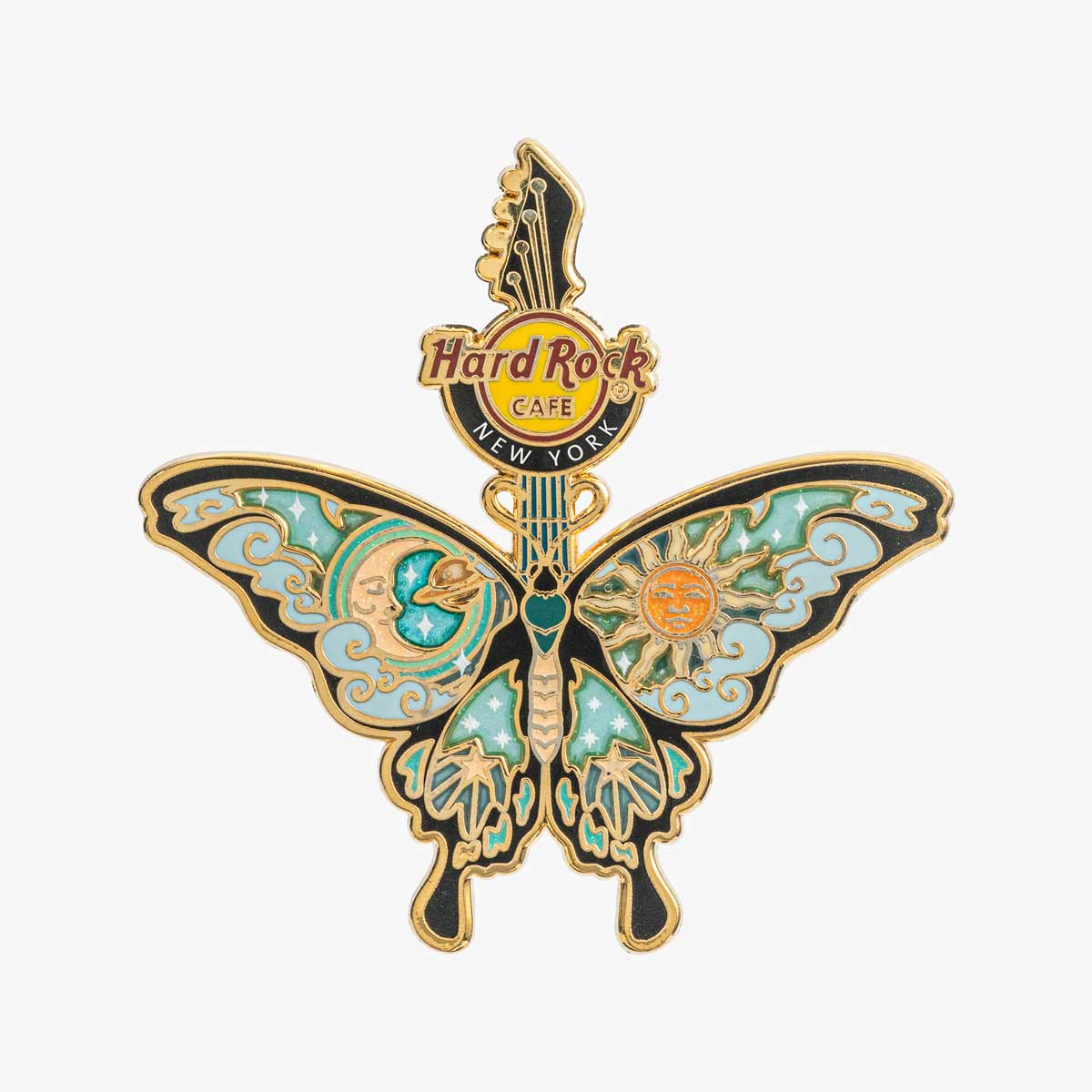 Limited Edition Celestial Butterfly Guitar Pin image number 1